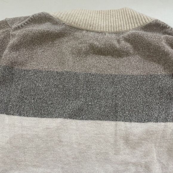 Express Sweater Sparkly Striped Long Sleeve Pullover Lightweight Medium - Picture 7 of 10